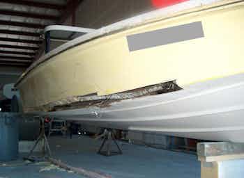 Boat Damage Before